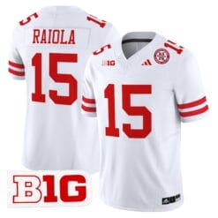 Alternative view of Dylan Raiola Jersey #15 Nebraska Cornhuskers 2025 Stitched Football