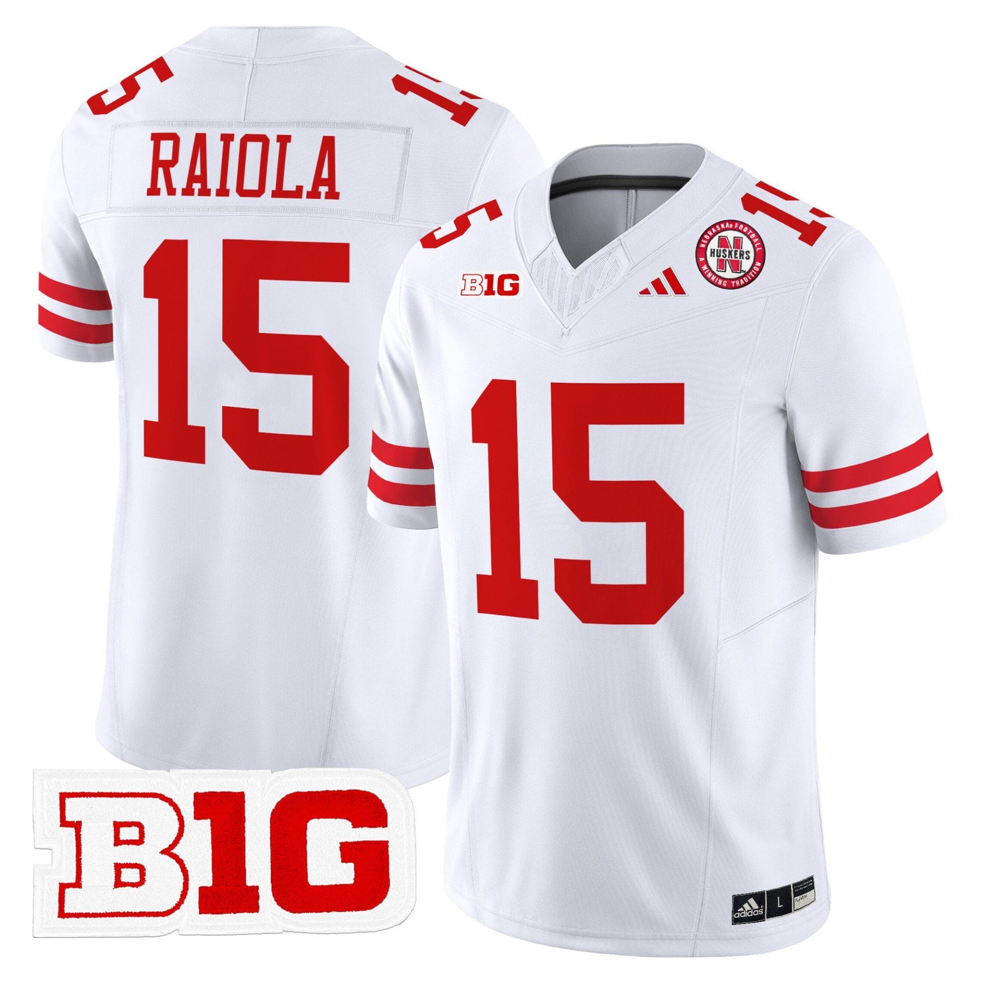 Dylan Raiola Jersey #15 Nebraska Cornhuskers 2025 Stitched Football - Image 2