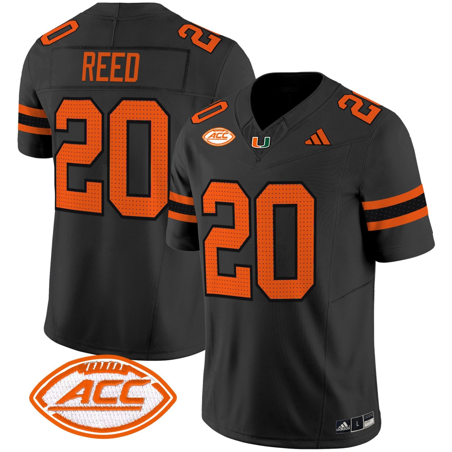 Ed Reed Jersey #20 Miami Hurricanes 2025 Vapor Limited Stitched Football
