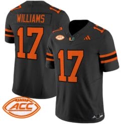 Emory Williams Jersey #17 Miami Hurricanes 2025 Limited Stitched Football