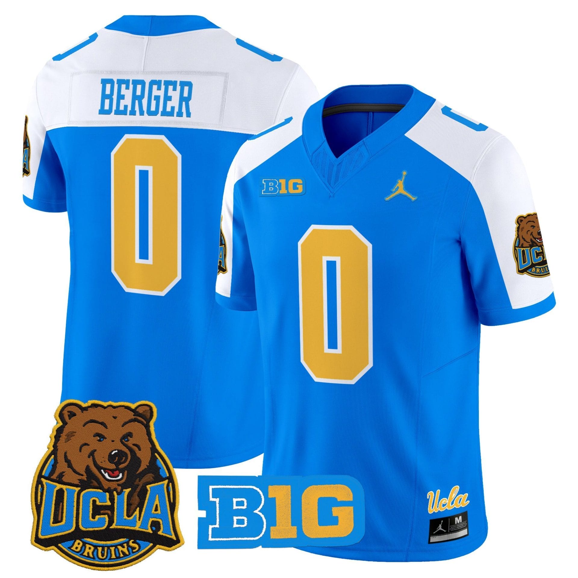 Jalen Berger Jersey #0 UCLA Bruins Jersey 2025 Vapor Stitched Football - Image 2