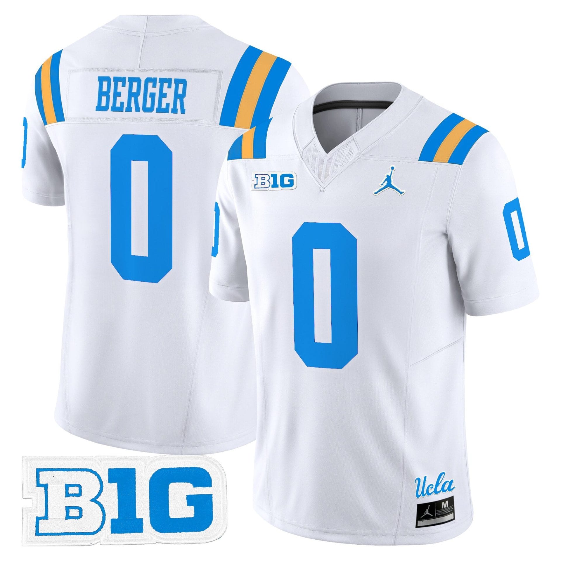 Jalen Berger Jersey #0 UCLA Bruins Jersey 2025 Vapor Stitched Football - Image 3