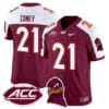Jeremiah Coney Jersey #21 Virginia Tech Hokies 2025 Stitched Football