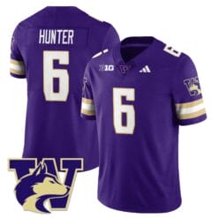 Alternative view of Jeremiah Hunter Jersey #6 Washington Husky 2025 Stitched Football