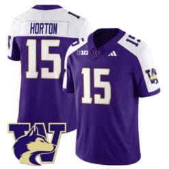 Kai Horton Jersey #15 Washington Husky 2025 Stitched Football