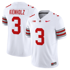 Alternative view of Lincoln Kienholz Jersey #3 Ohio State Heritage Stripe 2025-26 Stitched Football
