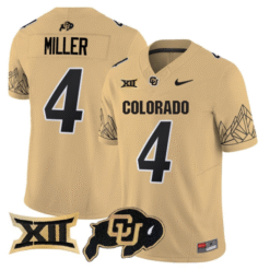 Alternative view of Omarion Miller Jersey #4 Colorado Buffaloes 2025 Limited V2 Stitched Football