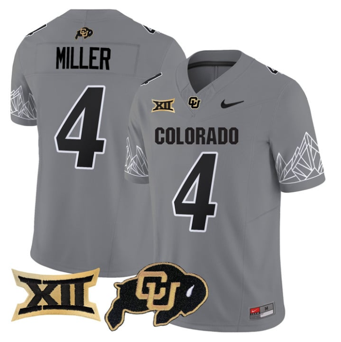 Omarion Miller Jersey #4 Colorado Buffaloes 2025 Limited V2 Stitched Football - Image 5