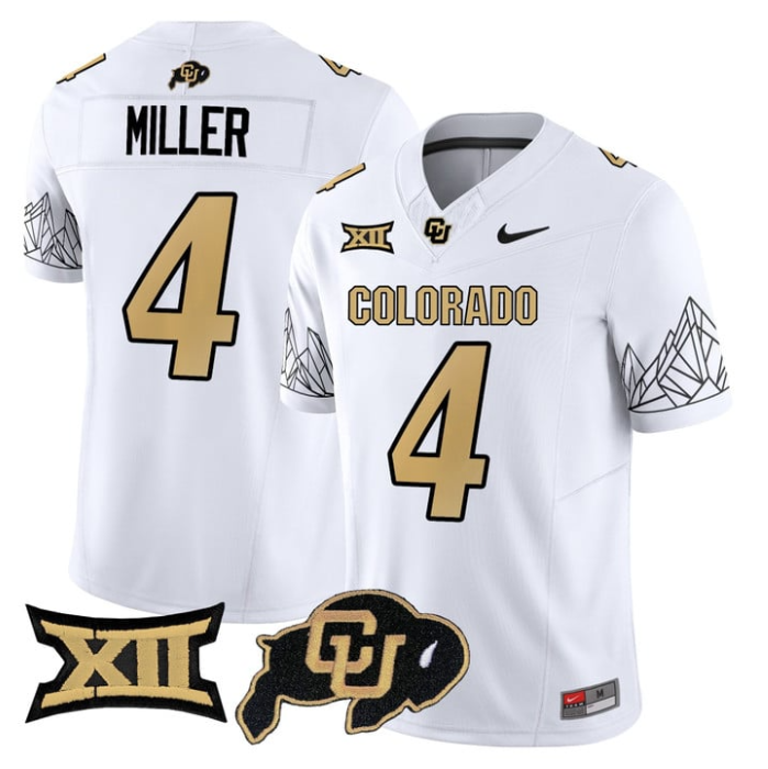 Omarion Miller Jersey #4 Colorado Buffaloes 2025 Limited V2 Stitched Football - Image 3