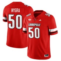 Pete Nygra Jersey #50 Louisville 2025 Vapor Limited Stitched Football