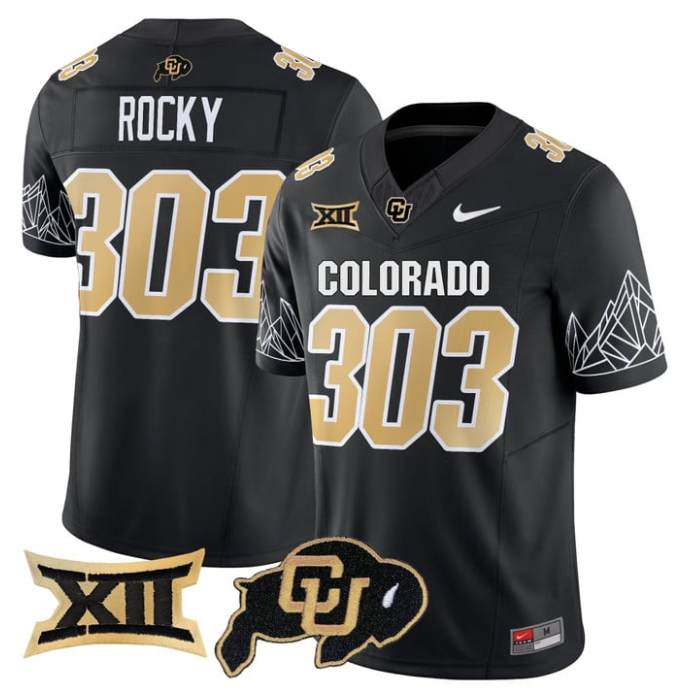 Rocky Jersey #303 Colorado Buffaloes 2025 Limited V2 Stitched Football