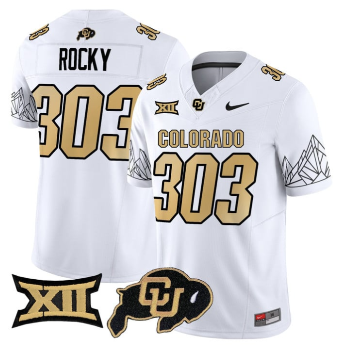 Rocky Jersey #303 Colorado Buffaloes 2025 Limited V2 Stitched Football - Image 3