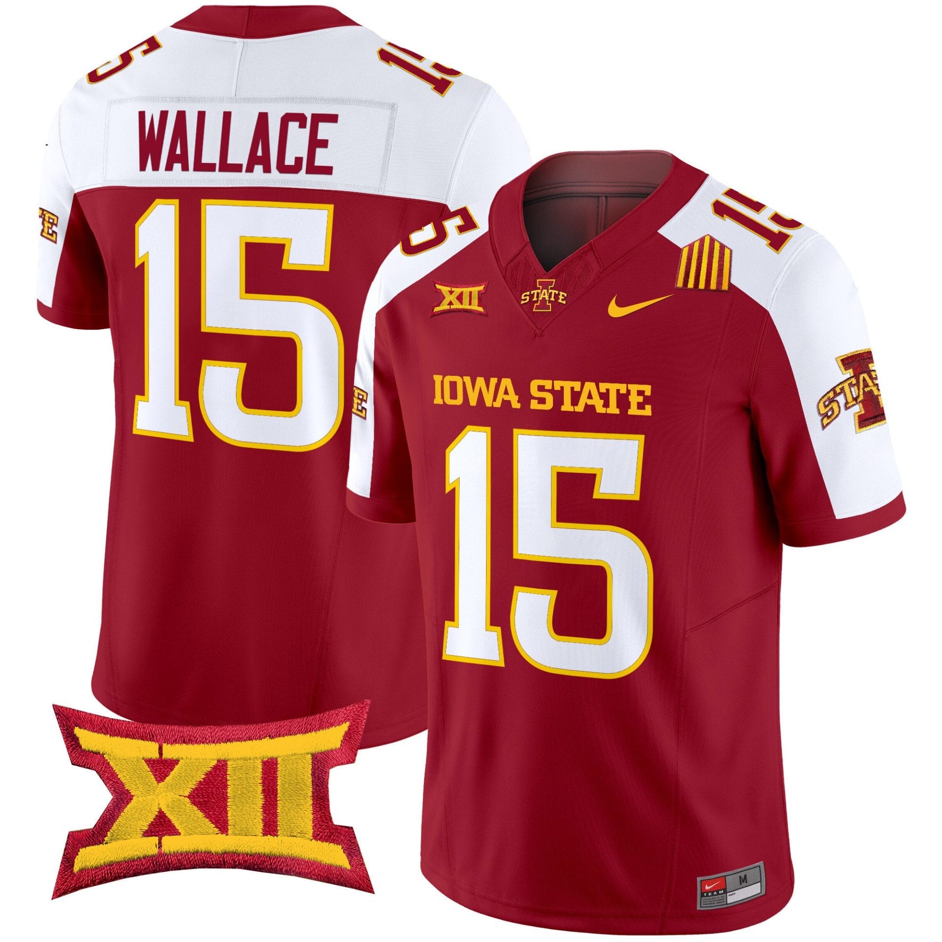 Seneca Wallace Jersey #15 Iowa State Cyclones 2025 Stitched Football - Image 2