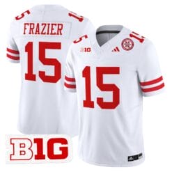 Alternative view of Tommie Frazier Jersey #15 Nebraska Cornhuskers 2025 Stitched Football