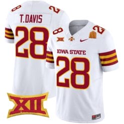 Alternative view of Troy Davis Jersey #28 Iowa State Cyclones 2025 Stitched Football
