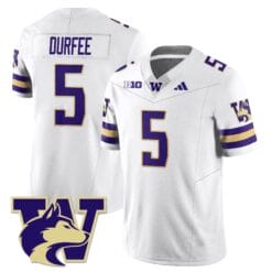 Alternative view of Zach Durfee Jersey #5  Washington Husky 2025 Stitched Football