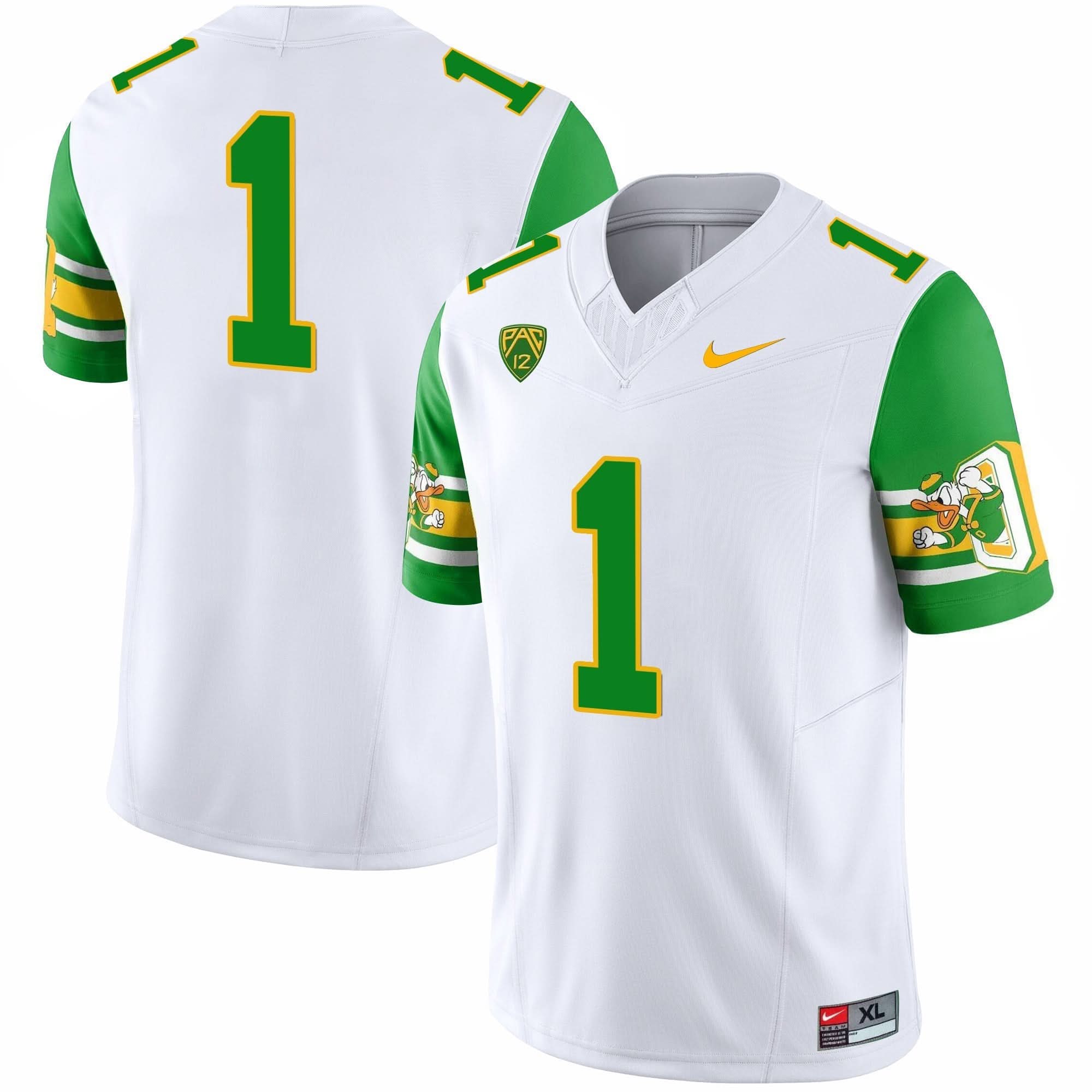 Oregon Ducks 'Mighty Oregon' 1984 Throwback Jersey V2 - Stitched - Image 29