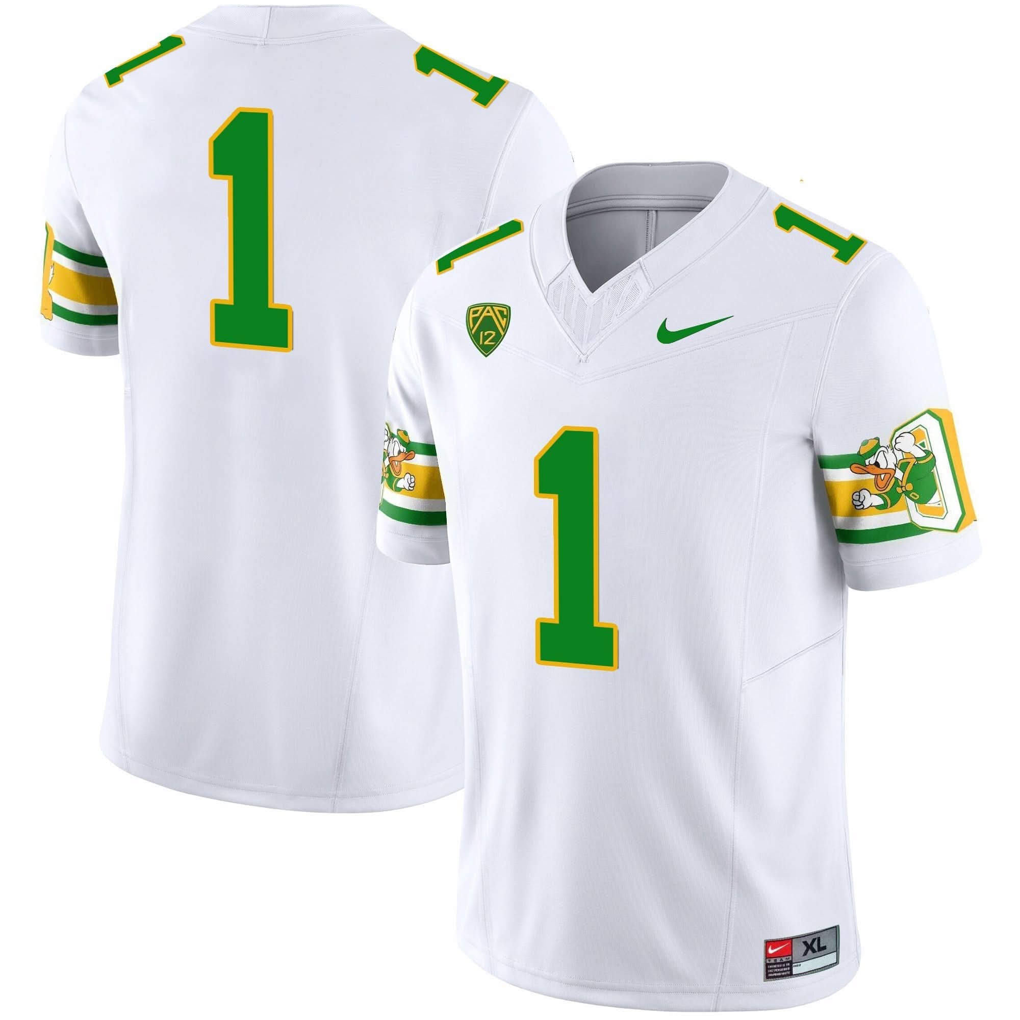 Oregon Ducks 'Mighty Oregon' 1984 Throwback Jersey V2 - Stitched - Image 6