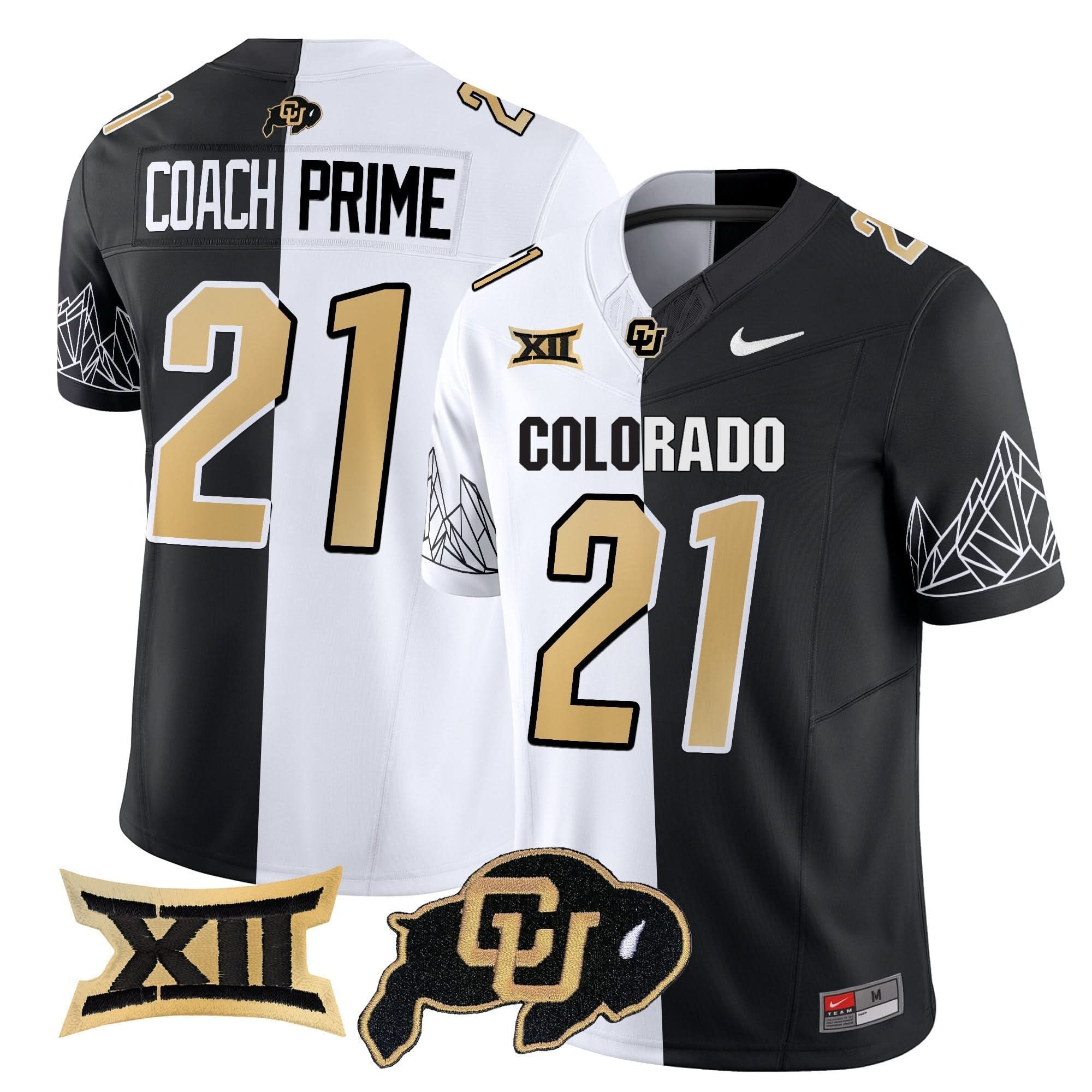 Colorado Buffaloes Vapor Limited Jersey V3 - Big 12 XII Patch - All Stitched - Image 33