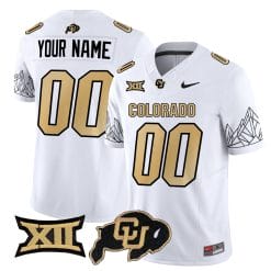 Alternative view of Custom Colorado Buffaloes Jersey Vapor Limited V3 - Big 12 XII Patch - All Stitched