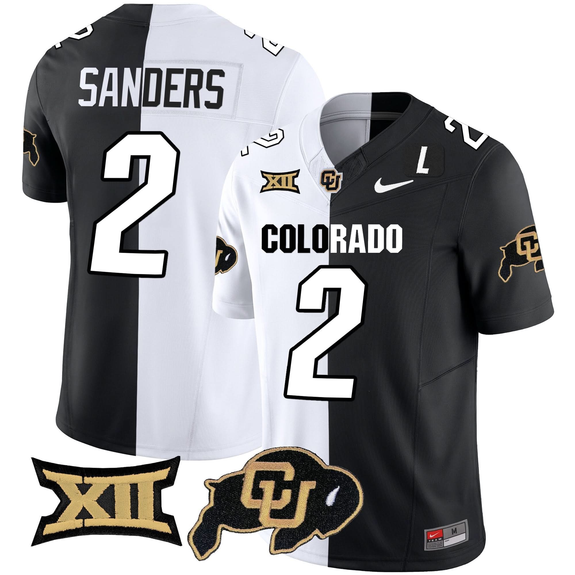 Colorado Buffaloes Vapor Limited Jersey V2 - Big 12 XII Patch - All Stitched - Image 36
