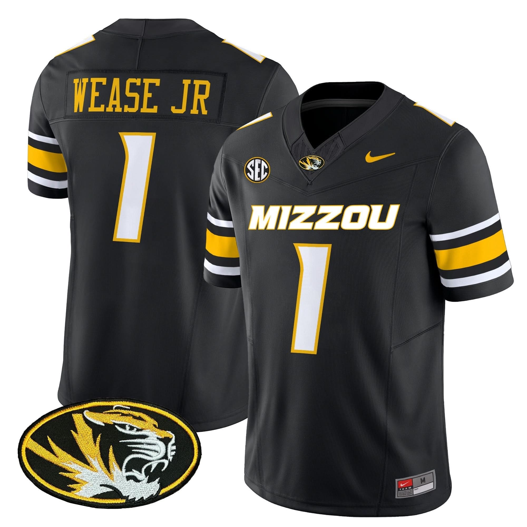 Missouri Tigers Vapor Limited Jersey - All Stitched - Image 9