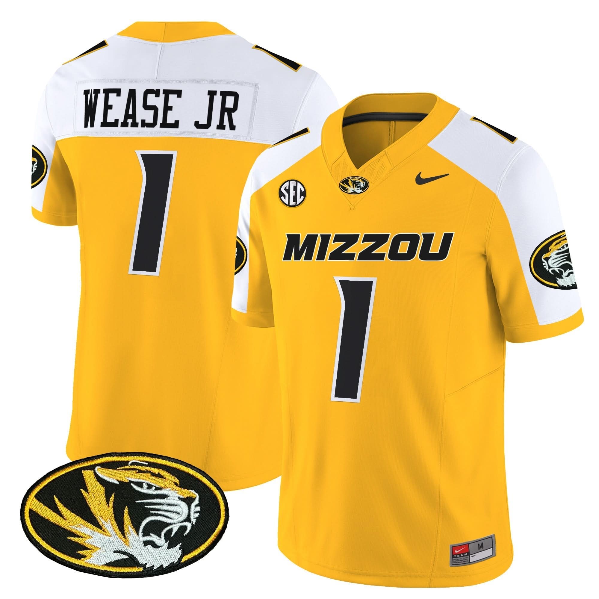 Missouri Tigers Vapor Limited Jersey - All Stitched - Image 2