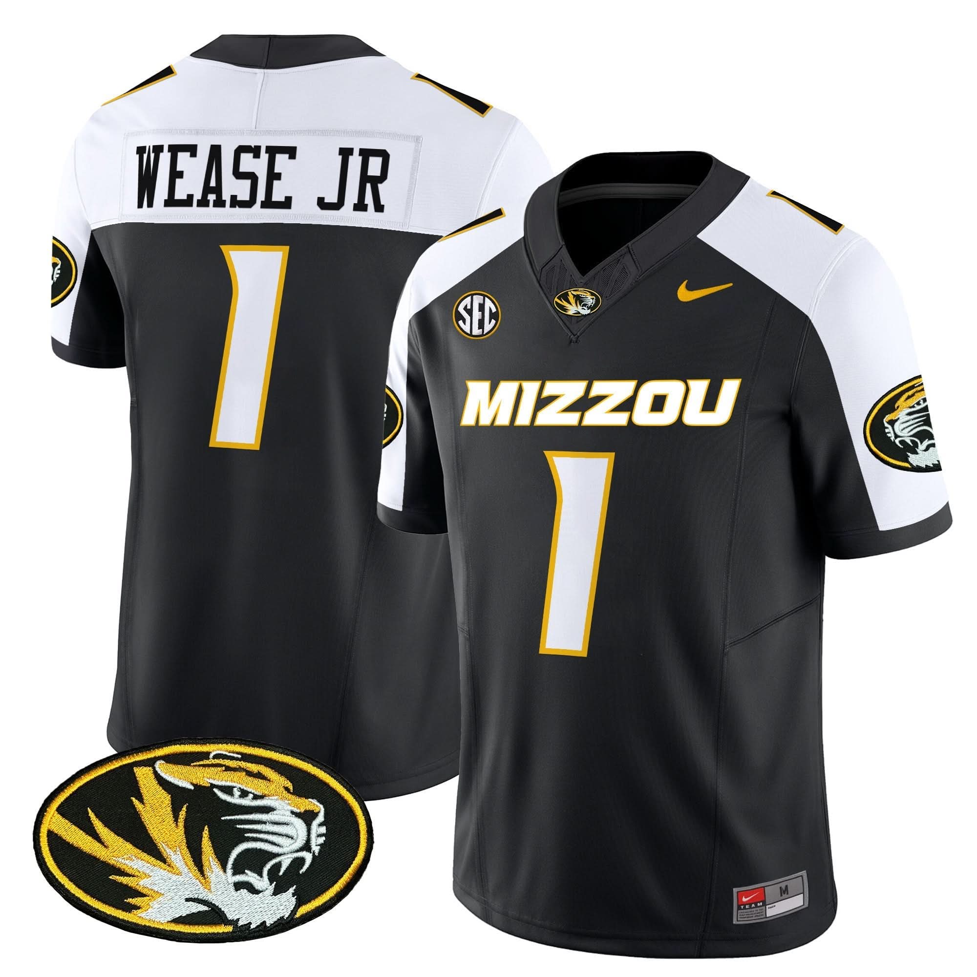 Missouri Tigers Vapor Limited Jersey - All Stitched - Image 23