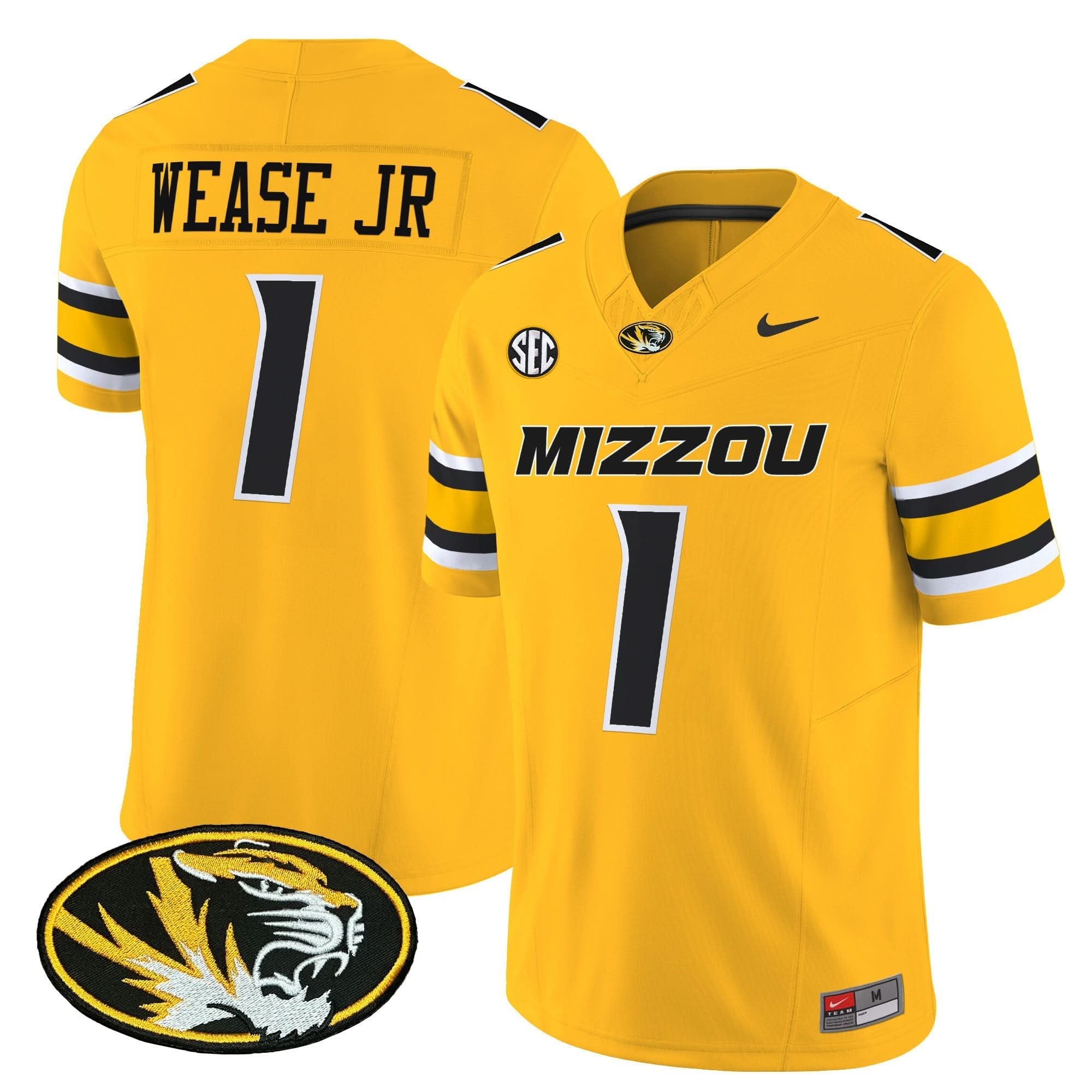 Missouri Tigers Vapor Limited Jersey - All Stitched - Image 17