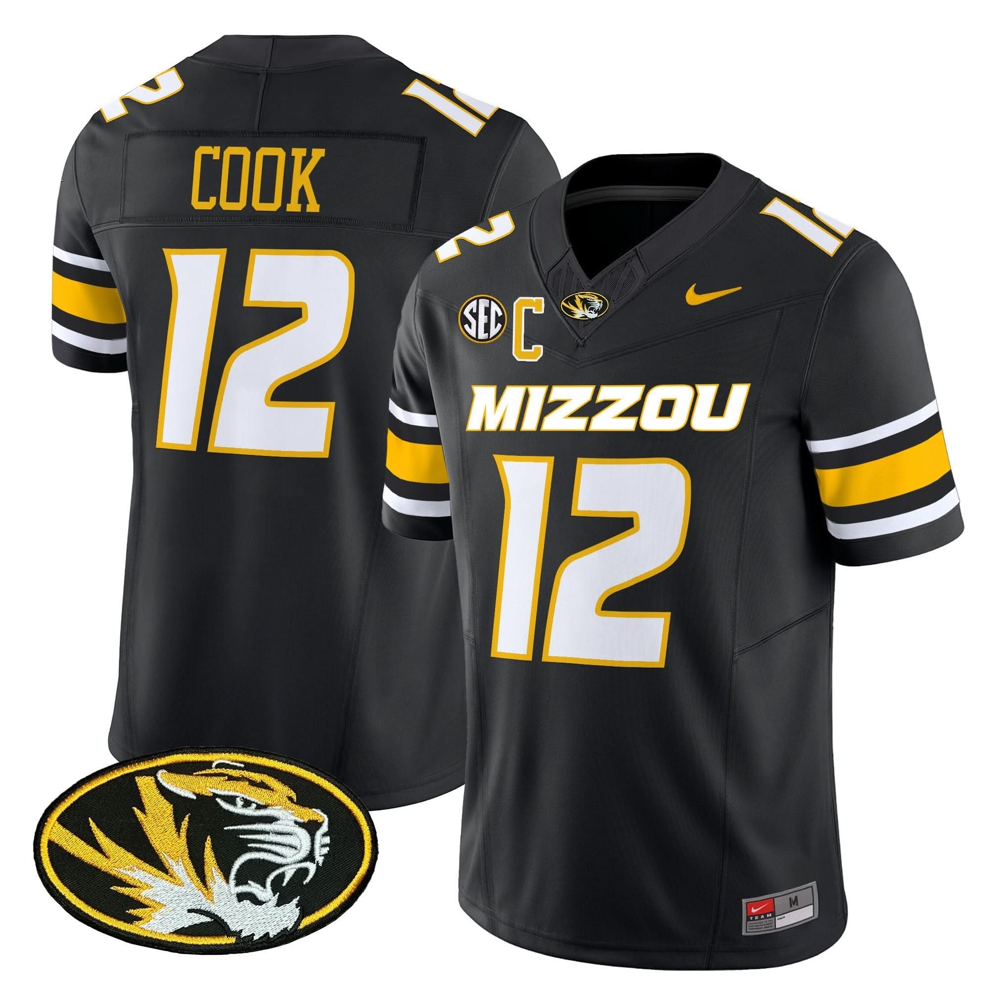 Missouri Tigers Vapor Limited Jersey - All Stitched - Image 7