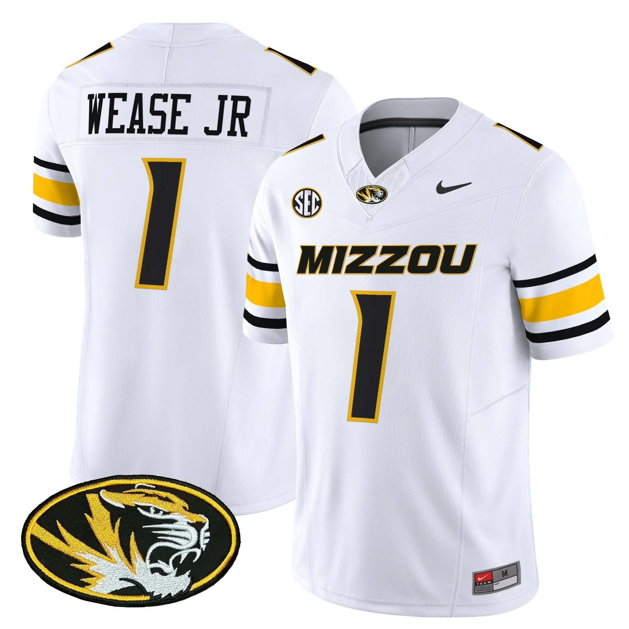 Missouri Tigers Vapor Limited Jersey - All Stitched - Image 25