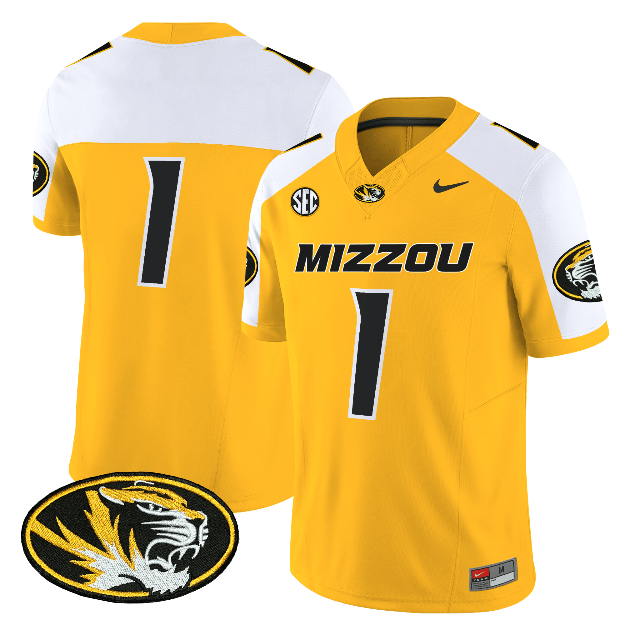 Missouri Tigers Vapor Limited Jersey - All Stitched - Image 6