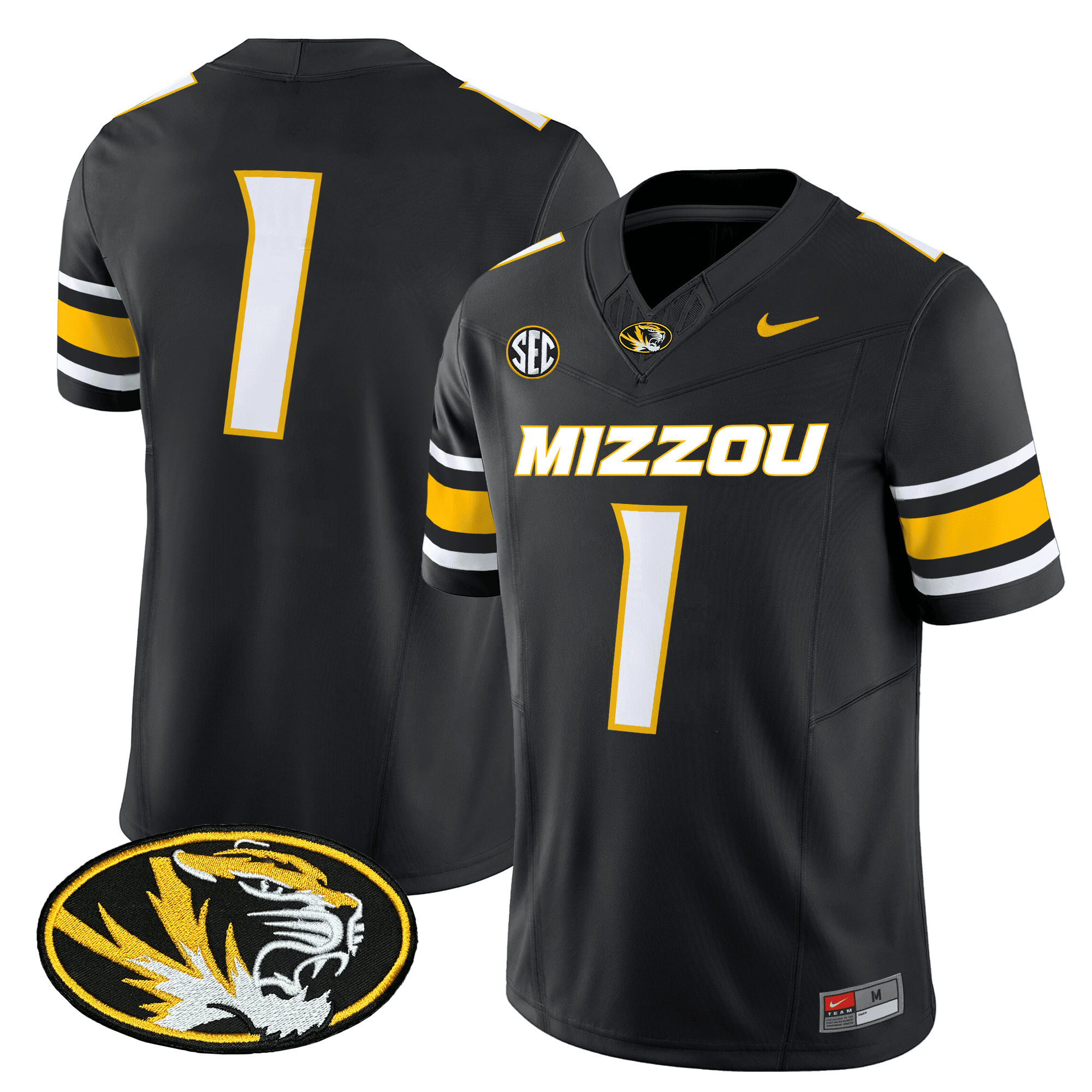 Missouri Tigers Vapor Limited Jersey - All Stitched - Image 14