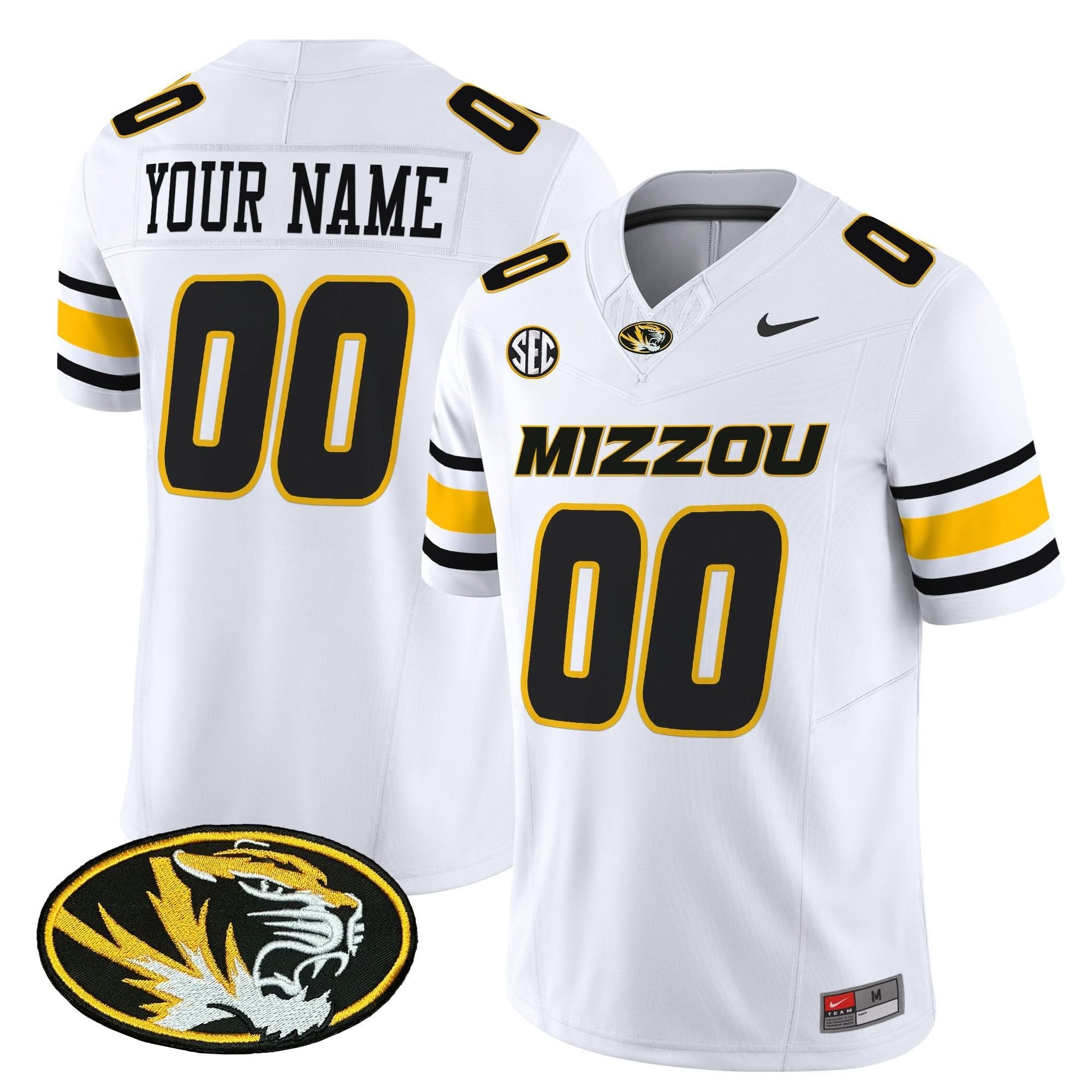 Custom Missouri Tigers Jersey Name, Number Vapor Limited Stitched All Colors - Image 5