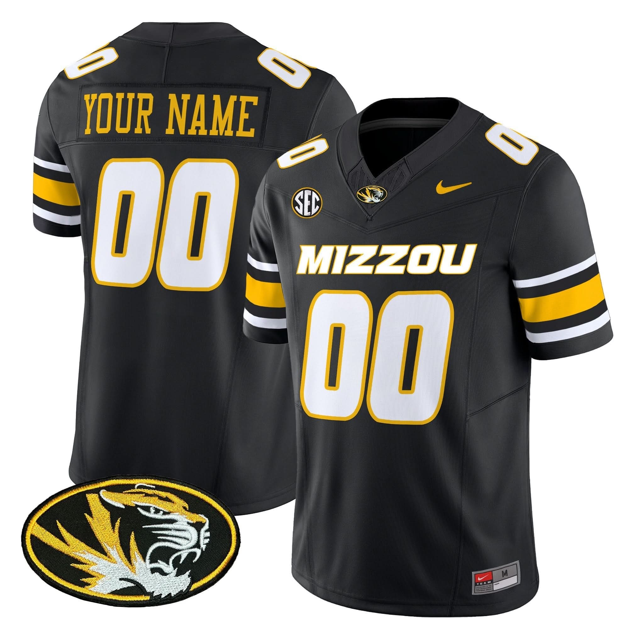 Custom Missouri Tigers Jersey Name, Number Vapor Limited Stitched All Colors - Image 3