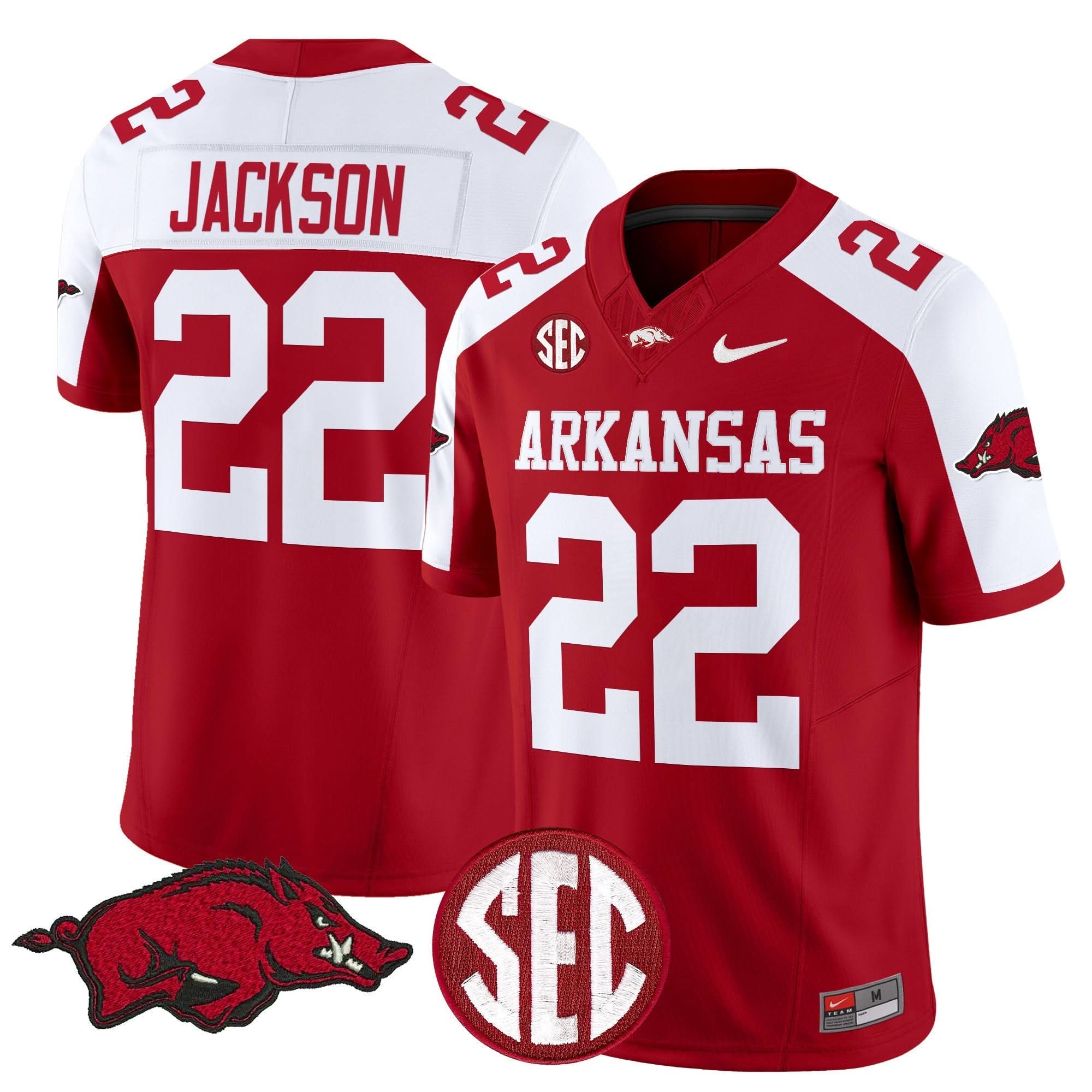 Arkansas Razorbacks Vapor Limited Jersey - All Stitched - Image 2