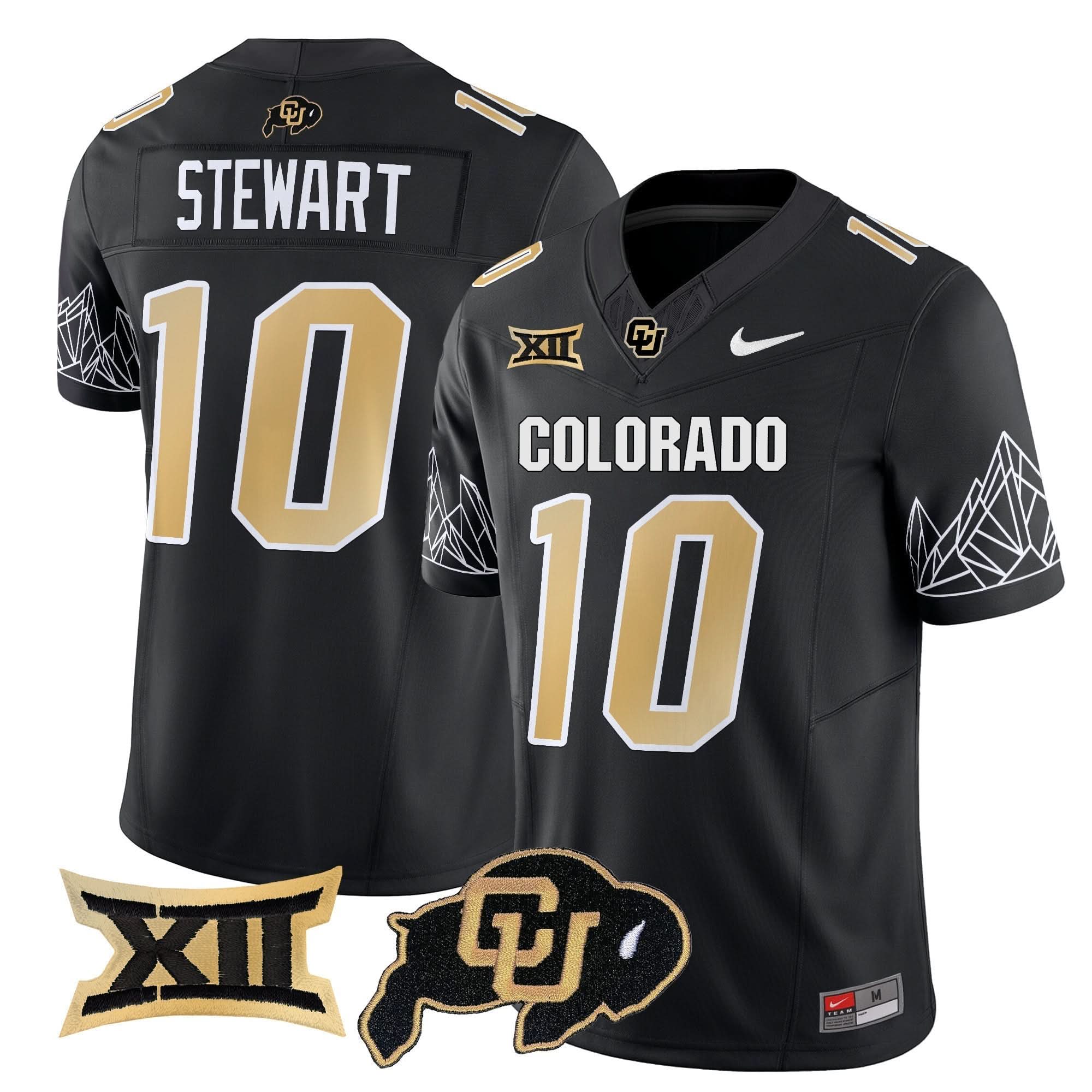 Colorado Buffaloes Vapor Limited Jersey V3 - Big 12 XII Patch - All Stitched - Image 37
