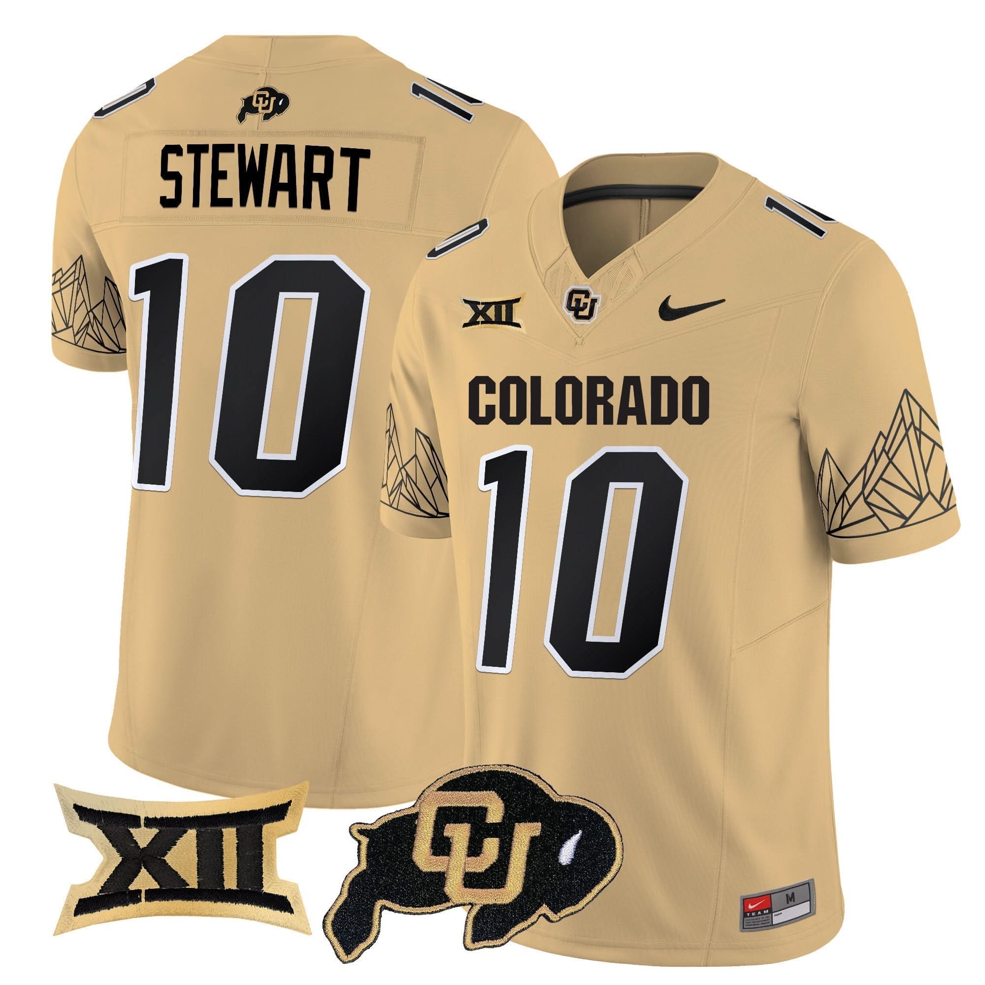 Colorado Buffaloes Vapor Limited Jersey V3 - Big 12 XII Patch - All Stitched - Image 24