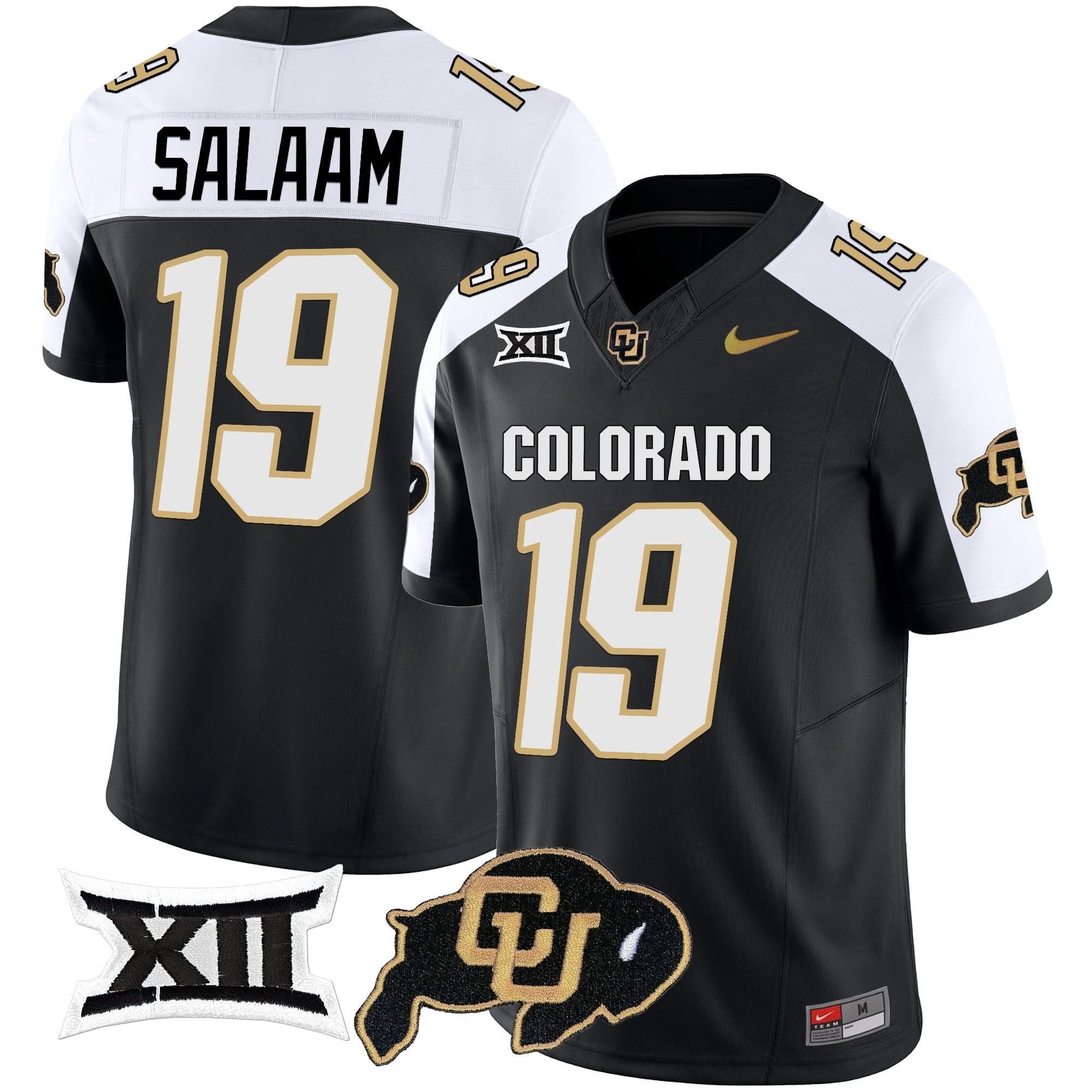 Colorado Buffaloes Vapor Limited Jersey V2 - Big 12 XII Patch - All Stitched - Image 44