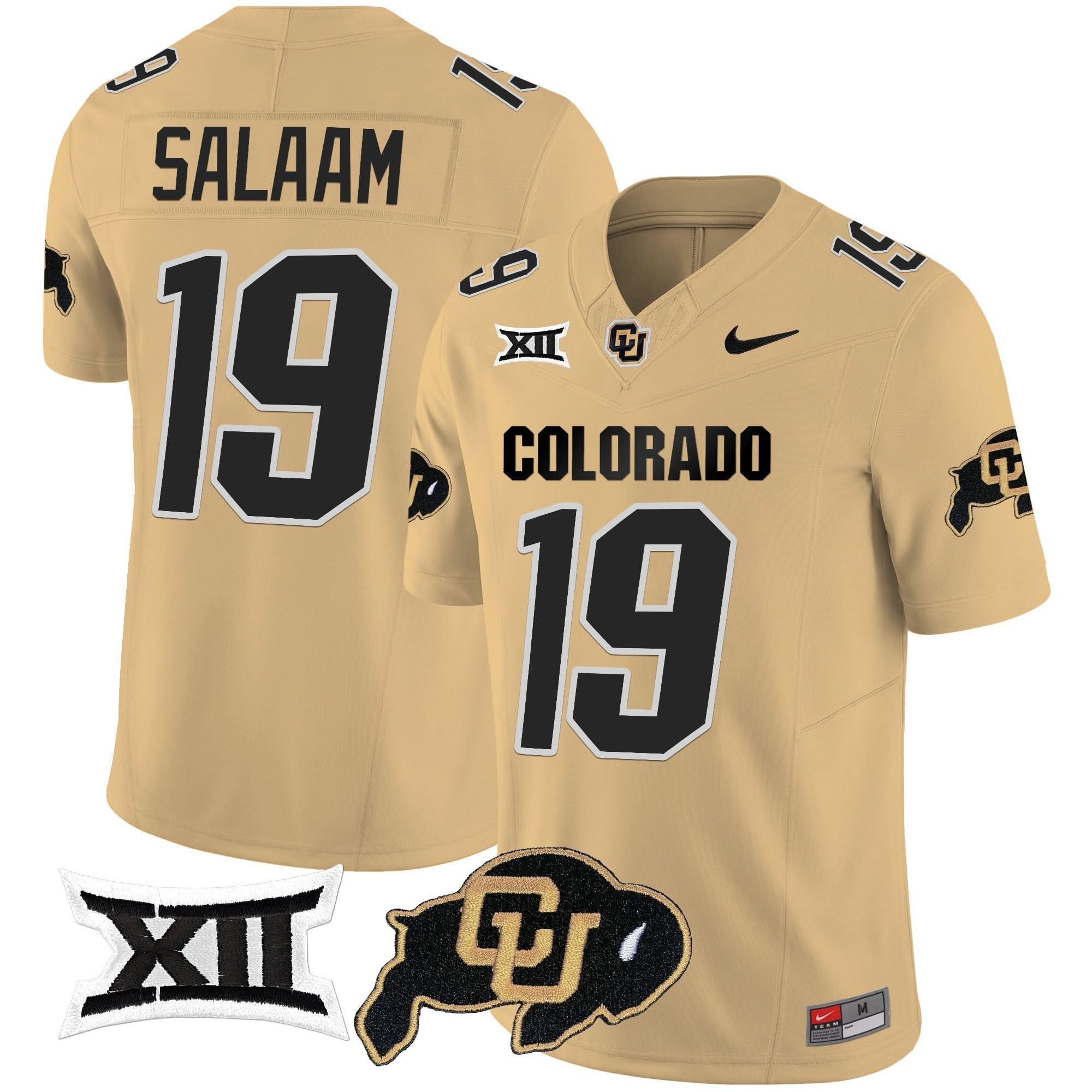 Colorado Buffaloes Vapor Limited Jersey V2 - Big 12 XII Patch - All Stitched - Image 31