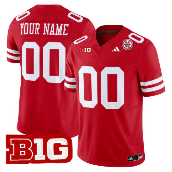 Custom Nebraska Football Jersey Name, Number 2025 "Blackout" - All Stitched - Image 4