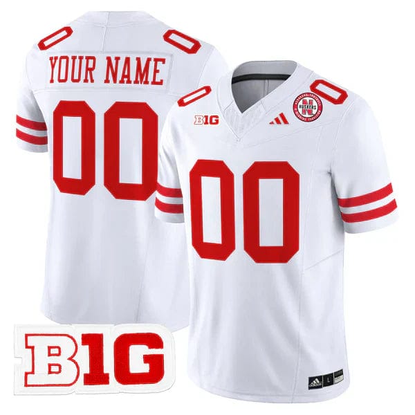Custom Nebraska Football Jersey Name, Number 2025 "Blackout" - All Stitched - Image 5