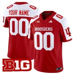Custom Indiana Hoosiers Jersey Name and Number 2025 Vapor Limited - All Stitched