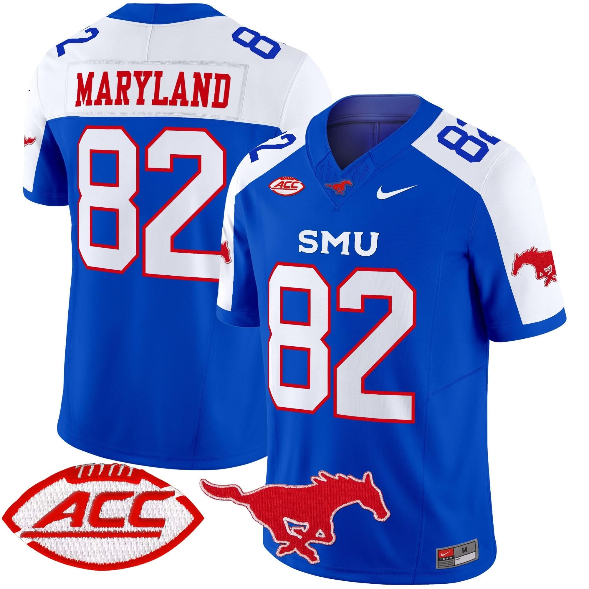 SMU Mustangs 2025 Vapor Limited Jersey - All Stitched - Image 23