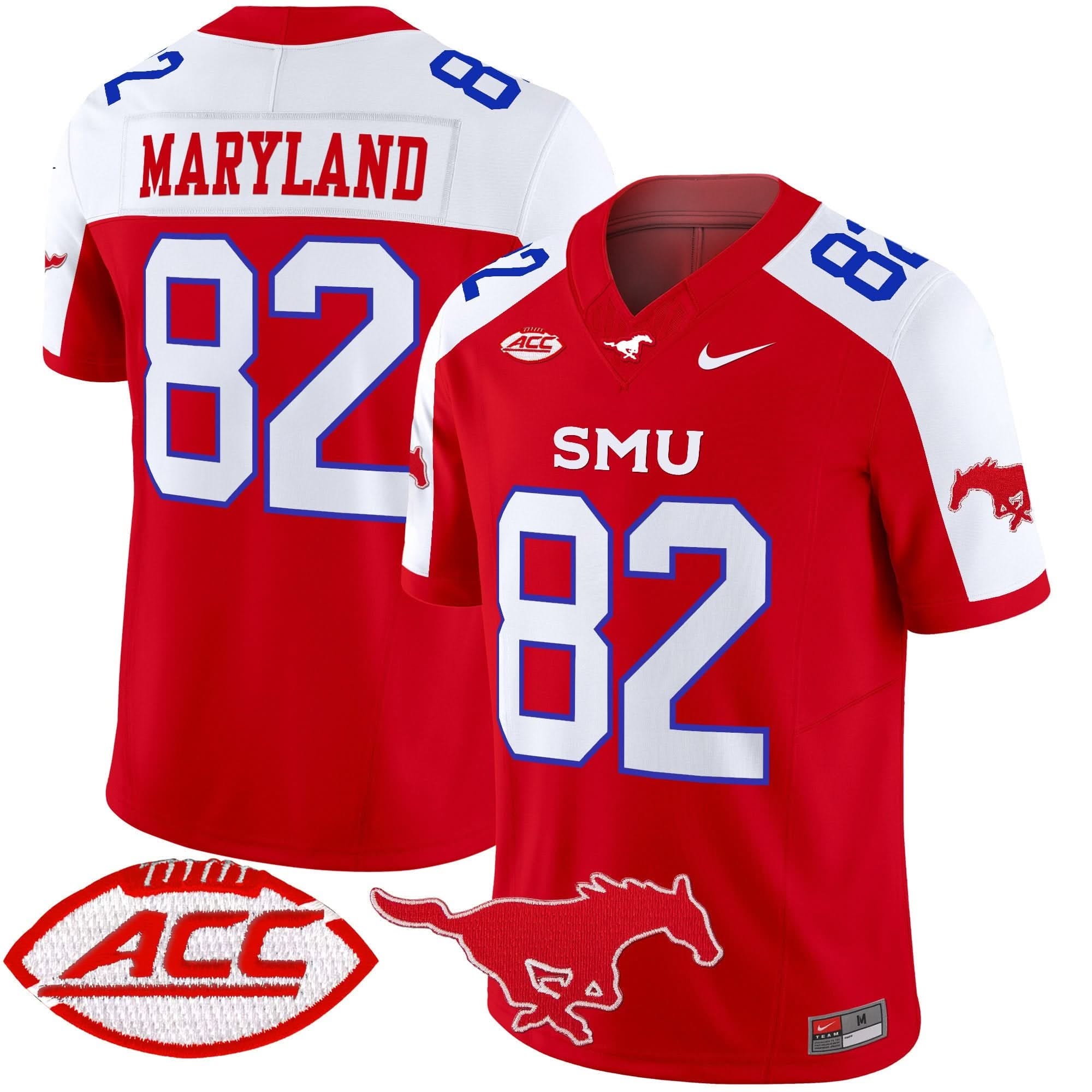 SMU Mustangs 2025 Vapor Limited Jersey - All Stitched - Image 2
