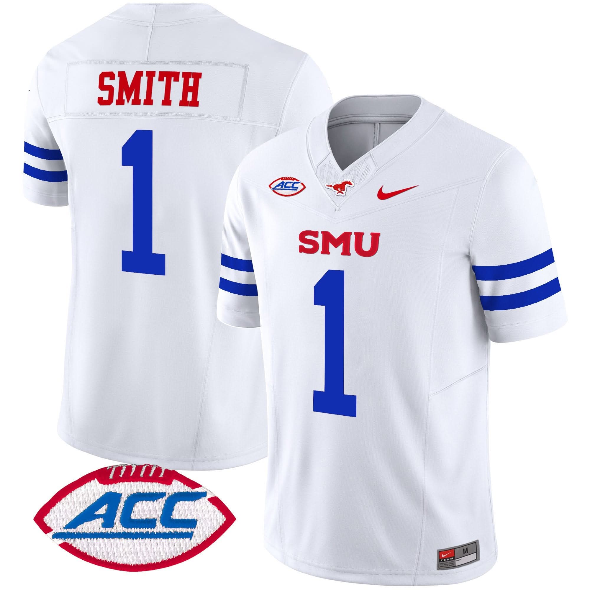 SMU Mustangs 2025 Vapor Limited Jersey - All Stitched - Image 8