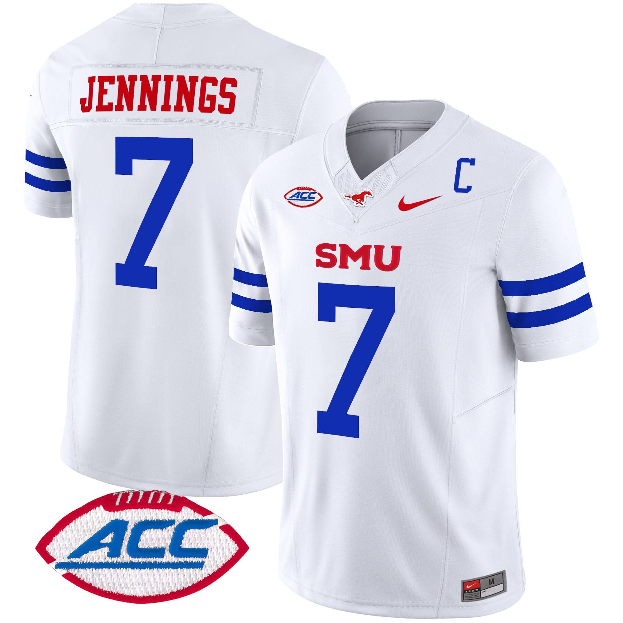 SMU Mustangs 2025 Vapor Limited Jersey - All Stitched - Image 7