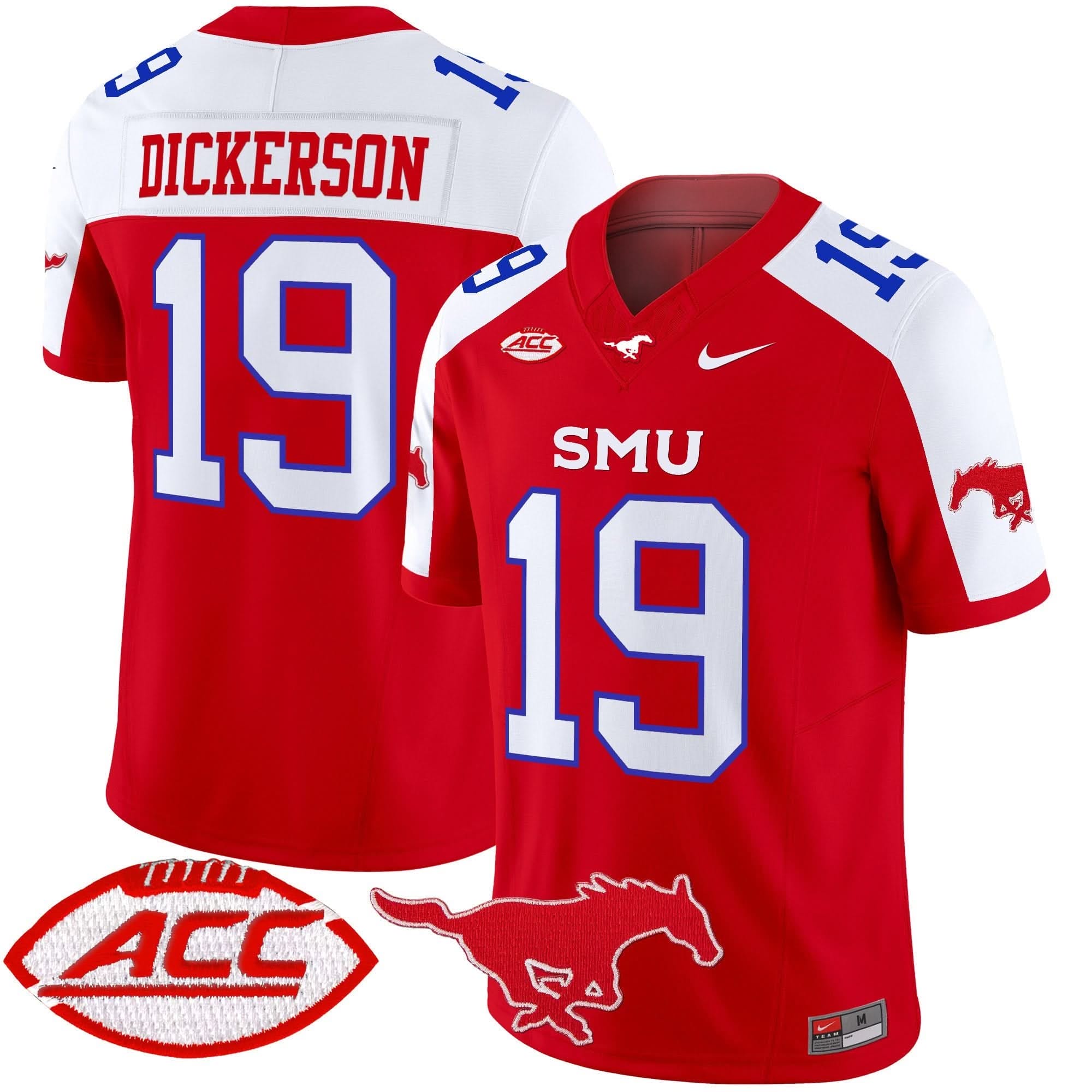SMU Mustangs 2025 Vapor Limited Jersey - All Stitched - Image 4