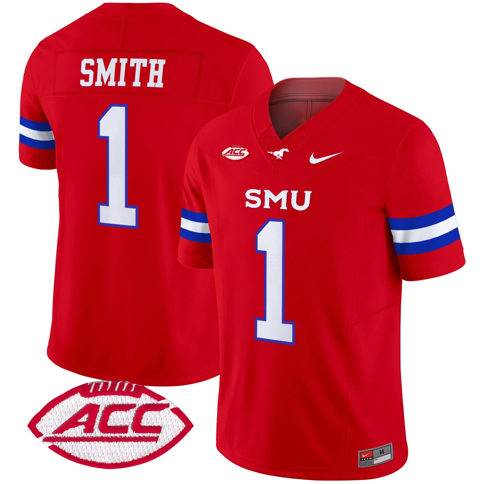 SMU Mustangs 2025 Vapor Limited Jersey - All Stitched - Image 24
