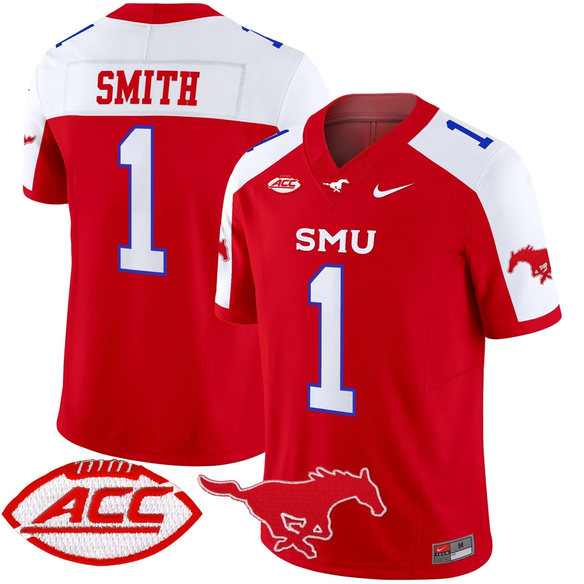 SMU Mustangs 2025 Vapor Limited Jersey - All Stitched - Image 35